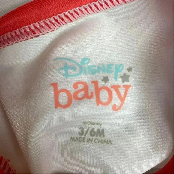 Disney Baby Minnie Mouse 2-Piece Swimsuit Set Red Polka Dot Girls 3-6 Months - Picture 4 of 6